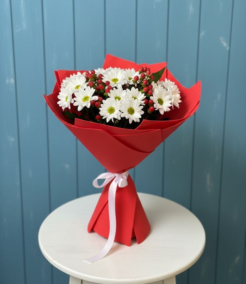 Букет цветов из: Хризантемы в Видяево