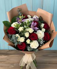 Букет цветов из:  Розы и Альстромерии в Видяево
