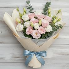 Букет цветов из:  Лизиантусы в Видяево