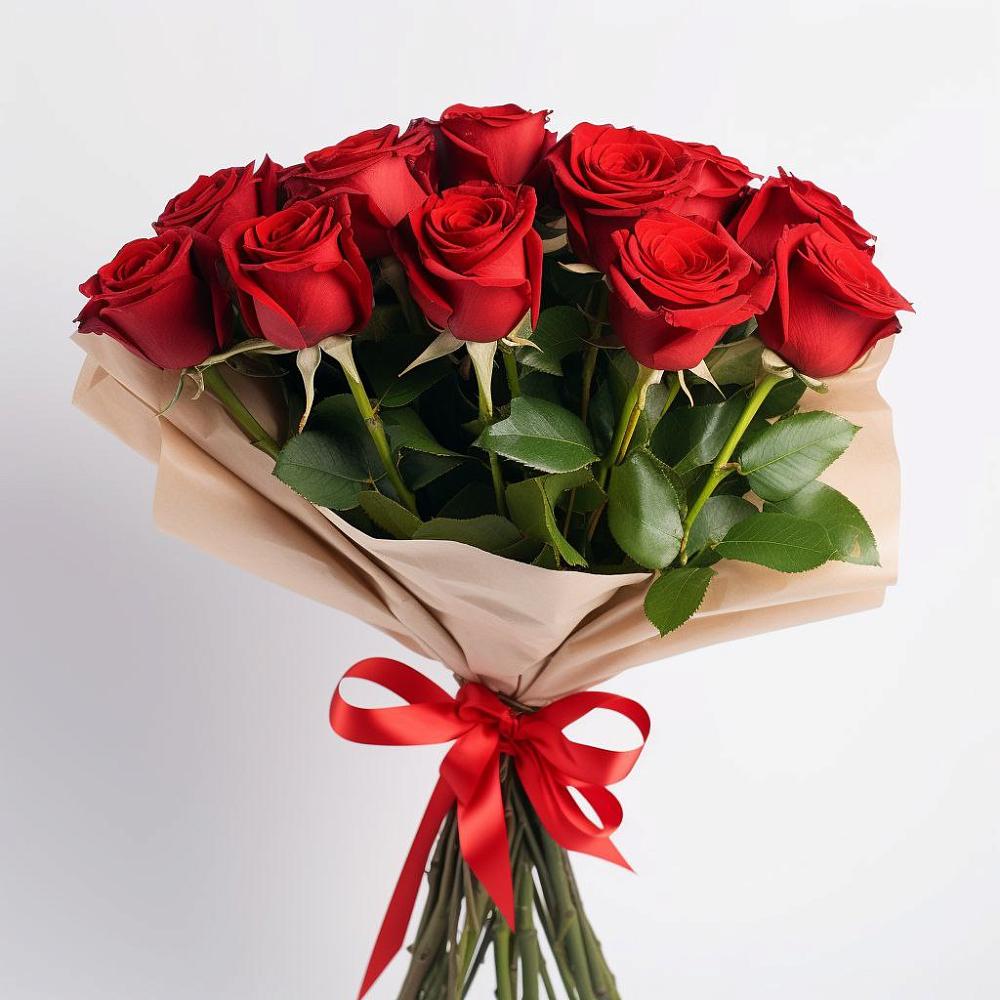 Букет 11 Красных роз Эдлесс Лав в Видяево