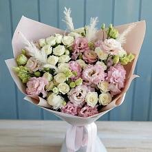 Букет цветов из:  Альстромерии и Розы в Видяево