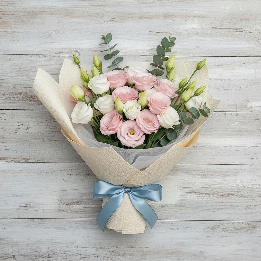 Букет цветов из: Лизиантусы в Видяево